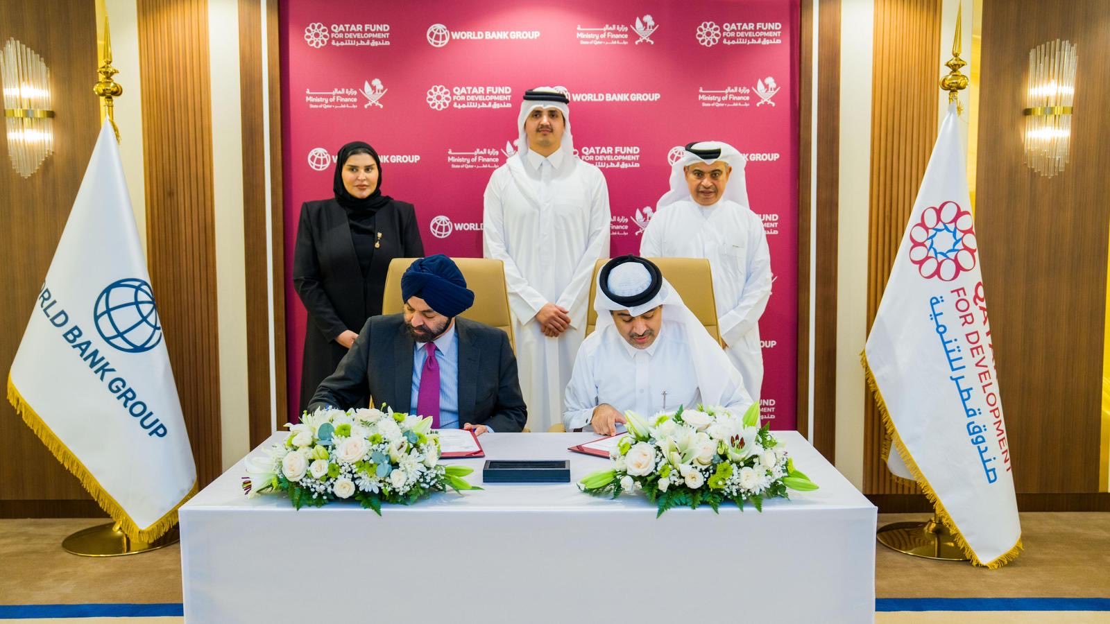 توقيع شراكة استراتيجية.. افتتاح أول مكتب للبنك الدولي في قطر 