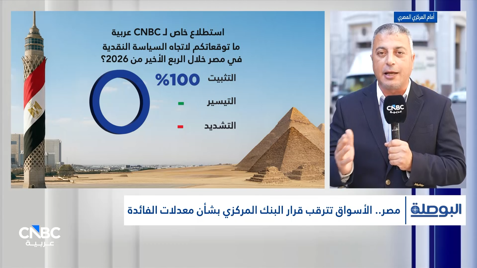 مصر.. الأسواق تترقب قرار البنك المركزي بشأن معدلات الفائدة 